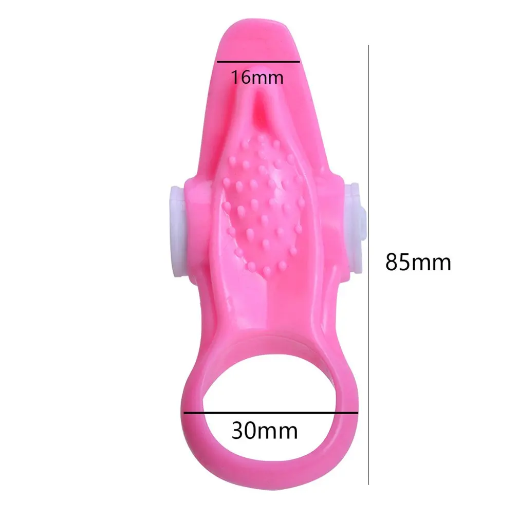 Male Longer Lasting Penis Ring Clitoral Vibrator Cock Lip Tongue Ring Delay Ejaculation Ring Adult Sex Toy For Men Couples