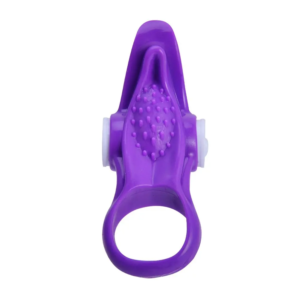 Male Longer Lasting Penis Ring Clitoral Vibrator Cock Lip Tongue Ring Delay Ejaculation Ring Adult Sex Toy For Men Couples