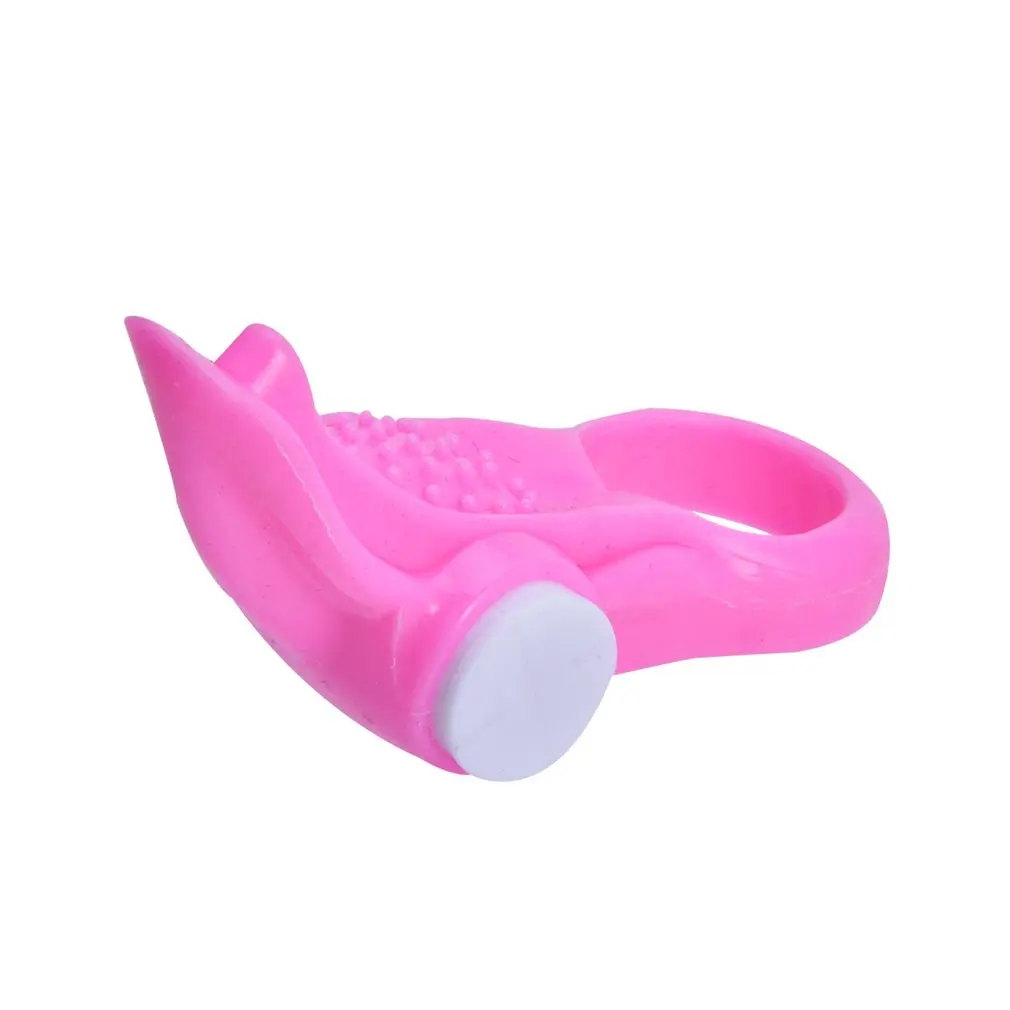 Male Longer Lasting Penis Ring Clitoral Vibrator Cock Lip Tongue Ring Delay Ejaculation Ring Adult Sex Toy For Men Couples