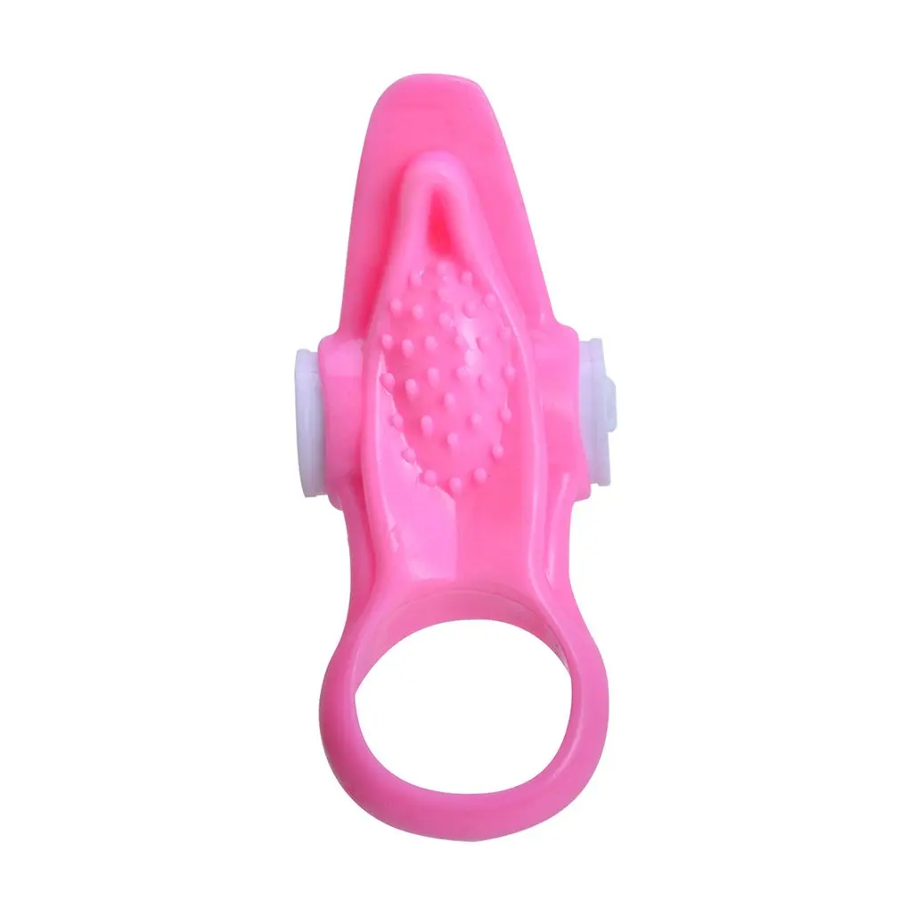 Male Longer Lasting Penis Ring Clitoral Vibrator Cock Lip Tongue Ring Delay Ejaculation Ring Adult Sex Toy For Men Couples