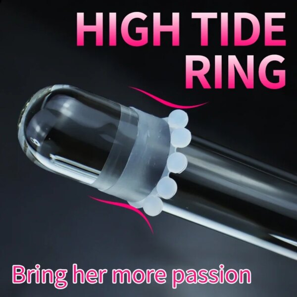 12 Bead Penis Ring Delay Ejaculation Scrotum Lock Ring G-point Clitoral Stimulate Cock Ring Sex Toys Adults Product for Men