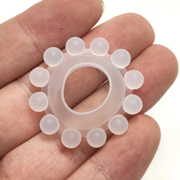 12 Bead Penis Ring Delay Ejaculation Scrotum Lock Ring G-point Clitoral Stimulate Cock Ring Sex Toys Adults Product for Men