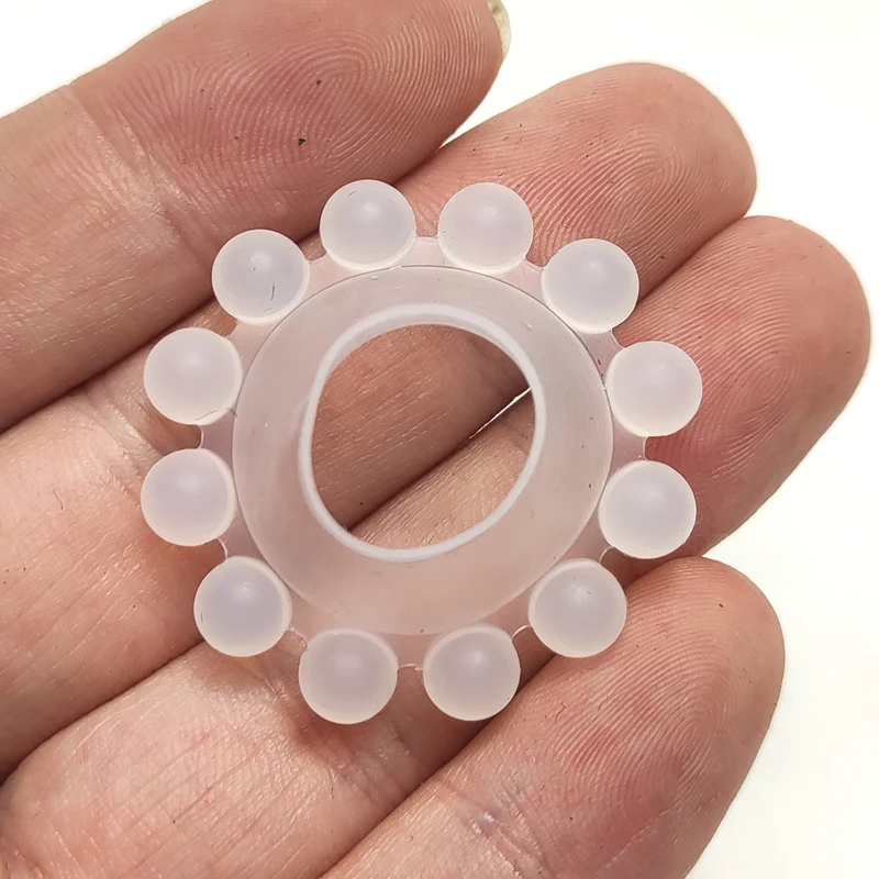 12 Bead Penis Ring Delay Ejaculation Scrotum Lock Ring G-point Clitoral Stimulate Cock Ring Sex Toys Adults Product for Men
