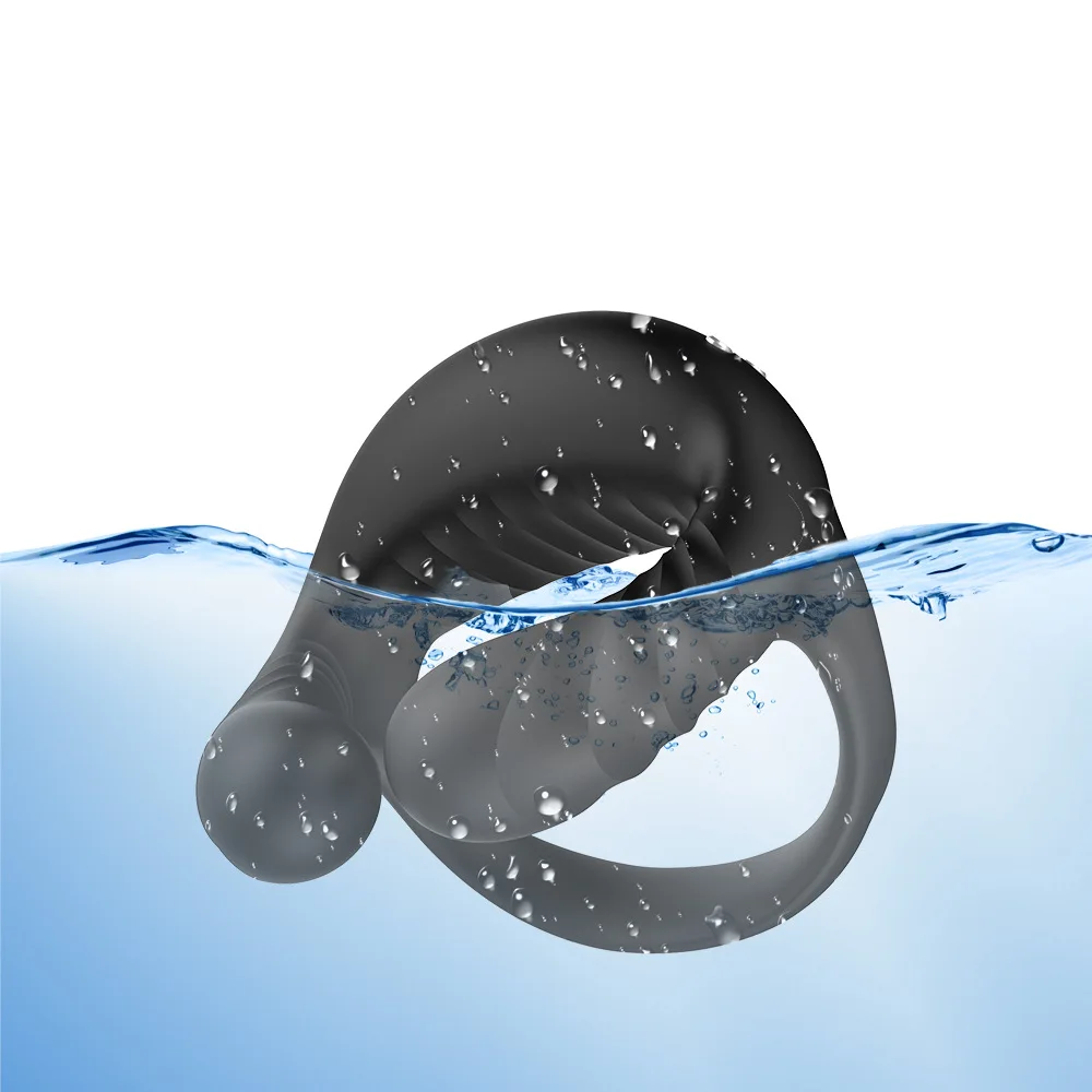 Barugo APP Remote Control Three Vibration Wear Rechargeable Silicone Men's Delay Lock Fine Ring Adult Products Factory