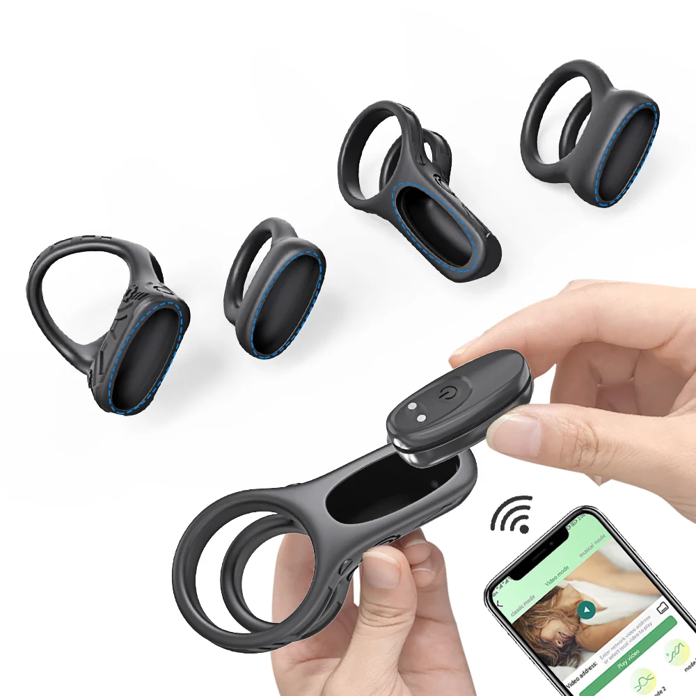 APP Vibrating Cock Ring for Men Silicone Penis Ring with Removable Vibrator Ejaculation Delay Sex Toy for Couples Game APP Vibrating Cock Ring for Men Silicone Penis Ring with Removable Vibrator Ejaculation Delay Sex Toy for Couples Game