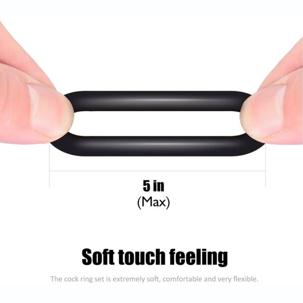 2Pcs/Set Mens Cock Ring Delay Ejaculation Penis Rings Rubber Rings Penis Enlargement Sex Toys For Male Sex Ring Adult Toy 18