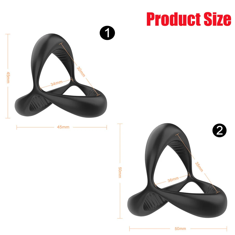 Sex Tool For Men Cock Ring Reusable Silicone Delay Ejaculation Stronger Erection Sex Toys Adult Supplies Linen Nozzle Ring Cock