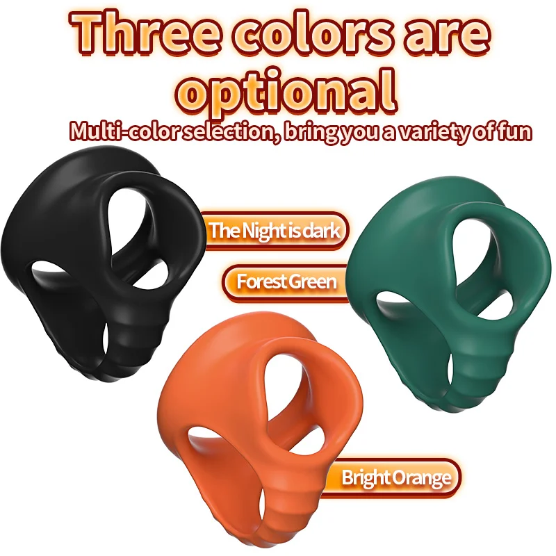 Sex Tool For Men Cock Ring Reusable Silicone Delay Ejaculation Stronger Erection Sex Toys Adult Supplies Linen Nozzle Ring Cock