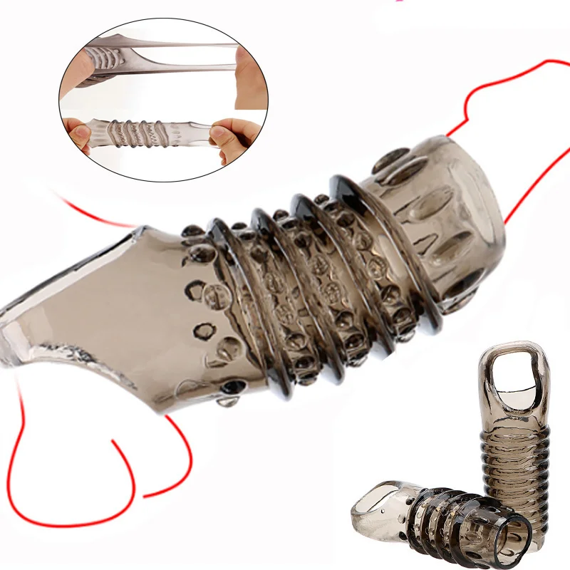 Sex Tool For Men Cock Ring Reusable Silicone Delay Ejaculation Stronger Erection Sex Toys Adult Supplies Linen Nozzle Ring Cock