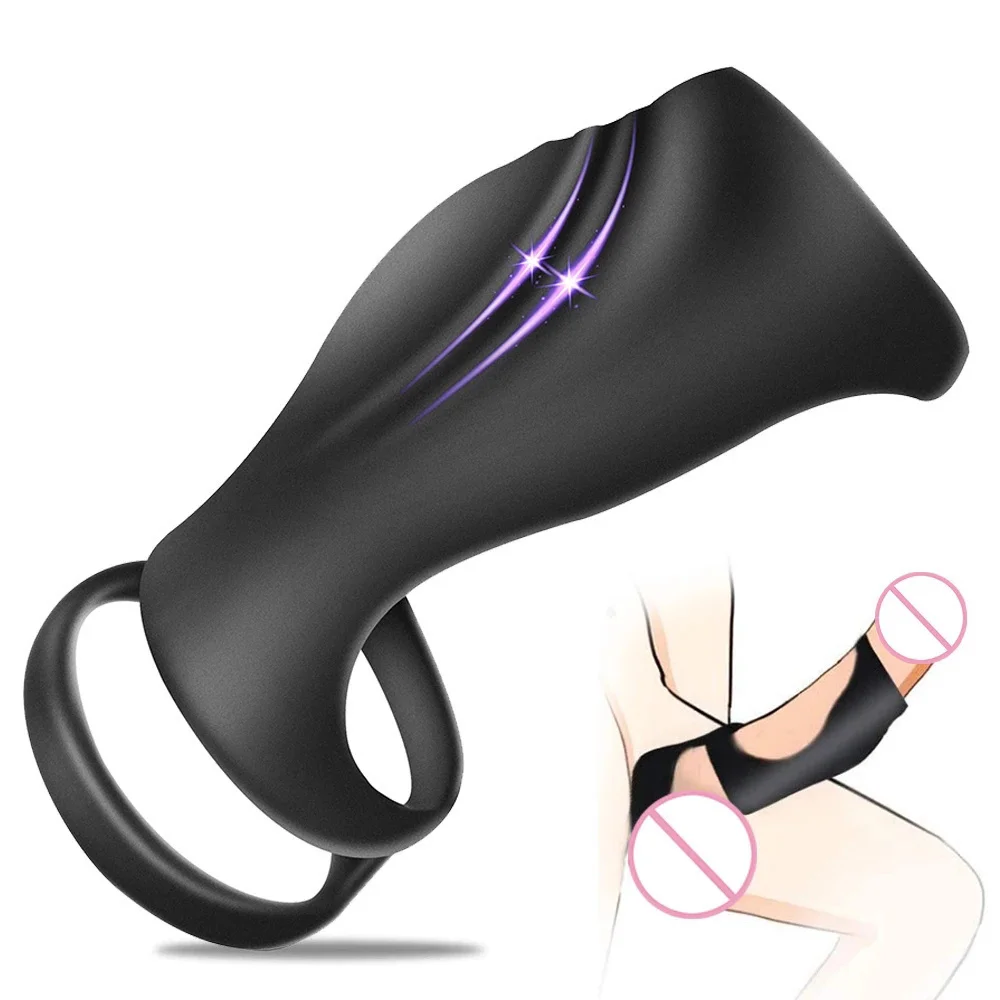 Sex Tool For Men Cock Ring Reusable Silicone Delay Ejaculation Stronger Erection Sex Toys Adult Supplies Linen Nozzle Ring Cock