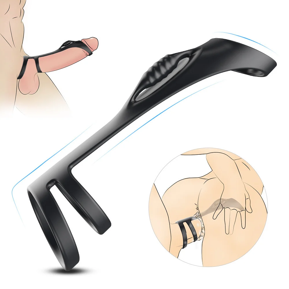 Sex Tool For Men Cock Ring Reusable Silicone Delay Ejaculation Stronger Erection Sex Toys Adult Supplies Linen Nozzle Ring Cock