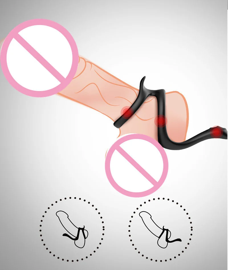 Sex Tool For Men Cock Ring Reusable Silicone Delay Ejaculation Stronger Erection Sex Toys Adult Supplies Linen Nozzle Ring Cock