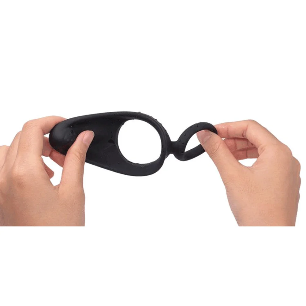 Sex Tool For Men Cock Ring Reusable Silicone Delay Ejaculation Stronger Erection Sex Toys Adult Supplies Linen Nozzle Ring Cock
