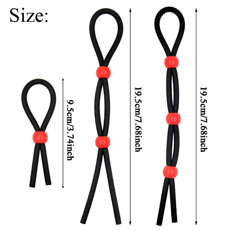 Adjustable Silicone Time Delay Erection Cock Rings Sexy Penis Rings Sex Products Men's Appliances And Adult Products