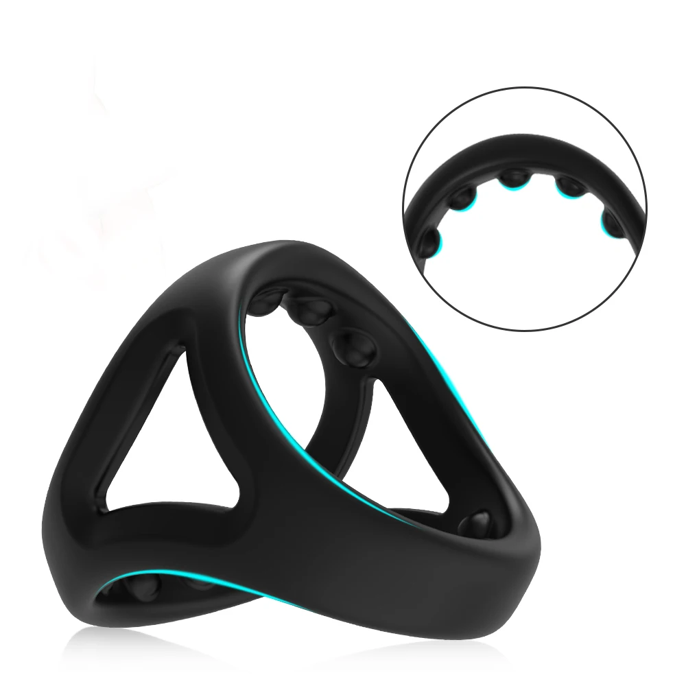 Men Cock Ring Ejaculation Delay Penis Ring Silicone Chastity Cage Male Masturbation Sex Toy for Couples Adult Goods for 18+ Men Cock Ring Ejaculation Delay Penis Ring Silicone Chastity Cage Male Masturbation Sex Toy for Couples Adult Goods for 18+
