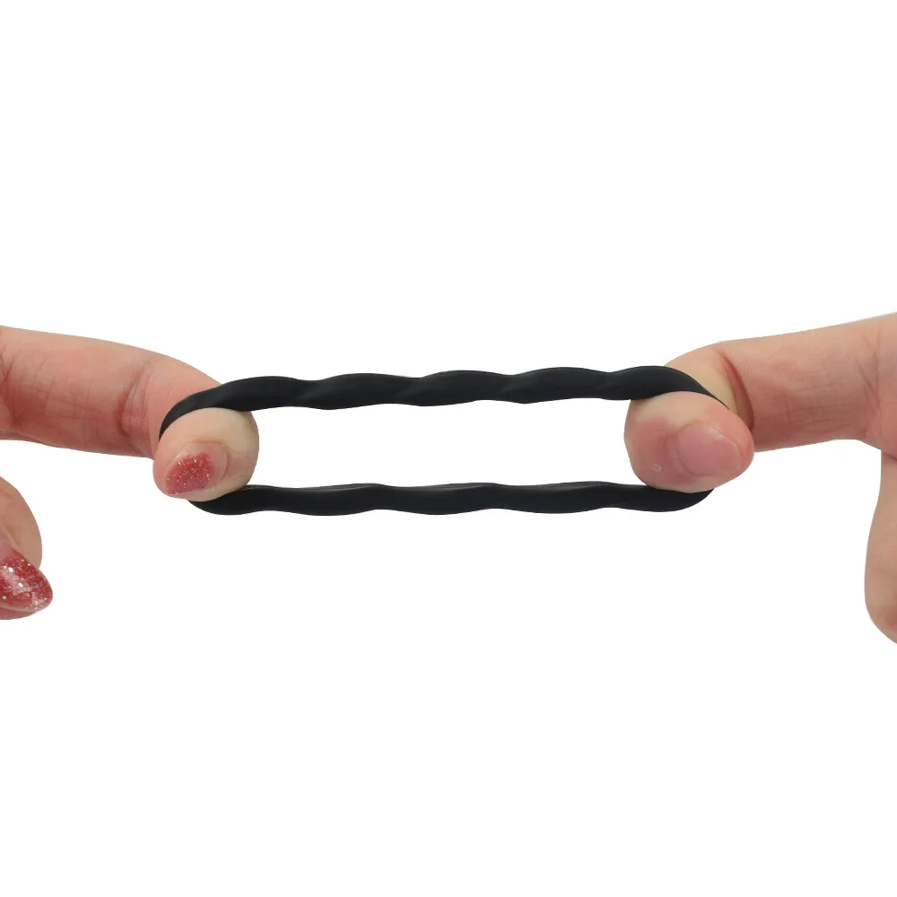 3pcs Male Luminous Penis Rings Smooth Silicone Delay Ejaculation Cock Ring Sexy Erection Ring Adult Product Sex Toys For Men