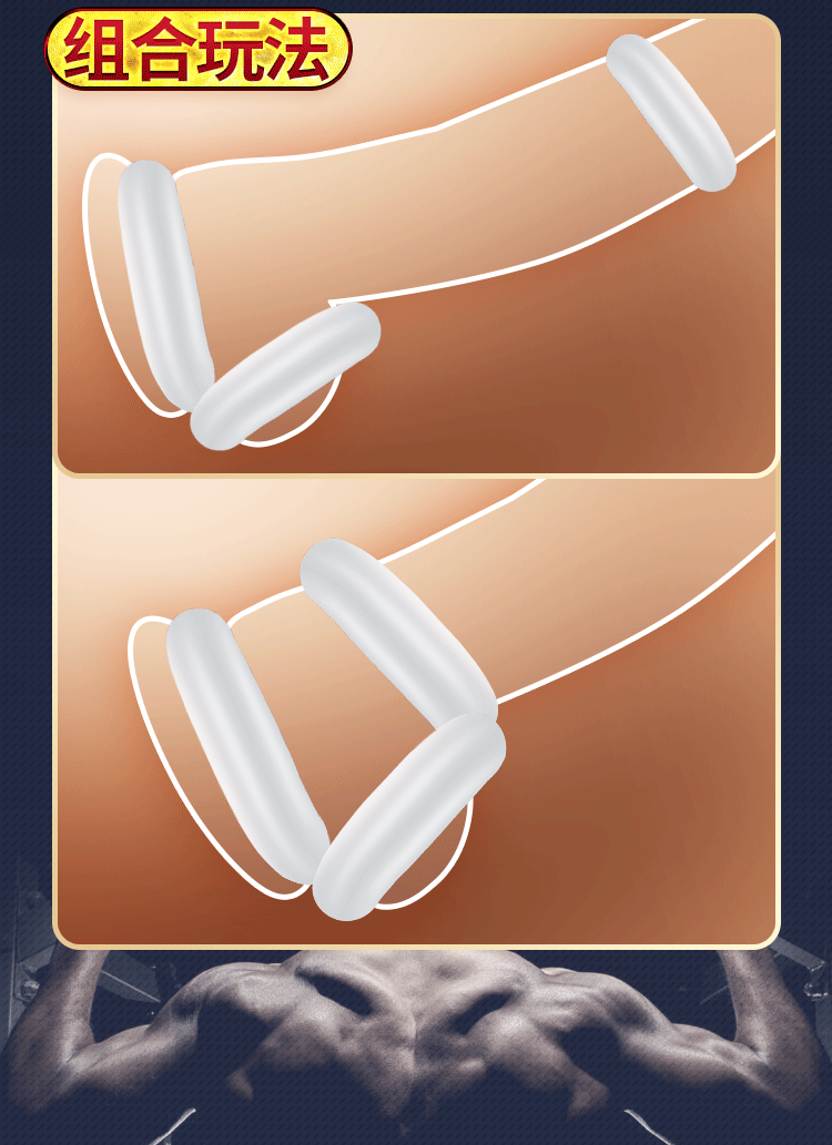 3PCS Thick Male Foreskin Corrector Ring Penis Rings Delay Ejaculation Daily/Night Cock Ring Chastity Cage Sex Toys for Men 3PCS Thick Male Foreskin Corrector Ring Penis Rings Delay Ejaculation Daily/Night Cock Ring Chastity Cage Sex Toys for Men