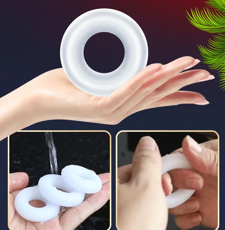 3PCS Thick Male Foreskin Corrector Ring Penis Rings Delay Ejaculation Daily/Night Cock Ring Chastity Cage Sex Toys for Men 3PCS Thick Male Foreskin Corrector Ring Penis Rings Delay Ejaculation Daily/Night Cock Ring Chastity Cage Sex Toys for Men