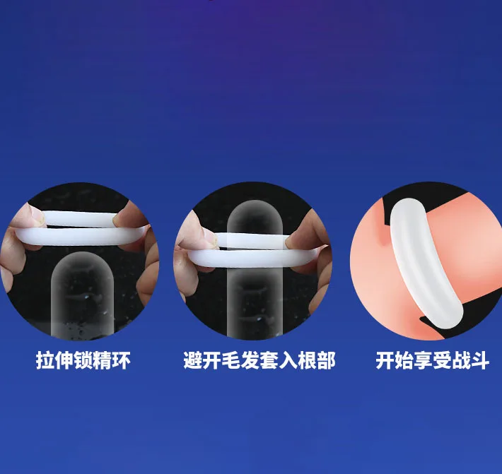 3PCS Thick Male Foreskin Corrector Ring Penis Rings Delay Ejaculation Daily/Night Cock Ring Chastity Cage Sex Toys for Men 3PCS Thick Male Foreskin Corrector Ring Penis Rings Delay Ejaculation Daily/Night Cock Ring Chastity Cage Sex Toys for Men