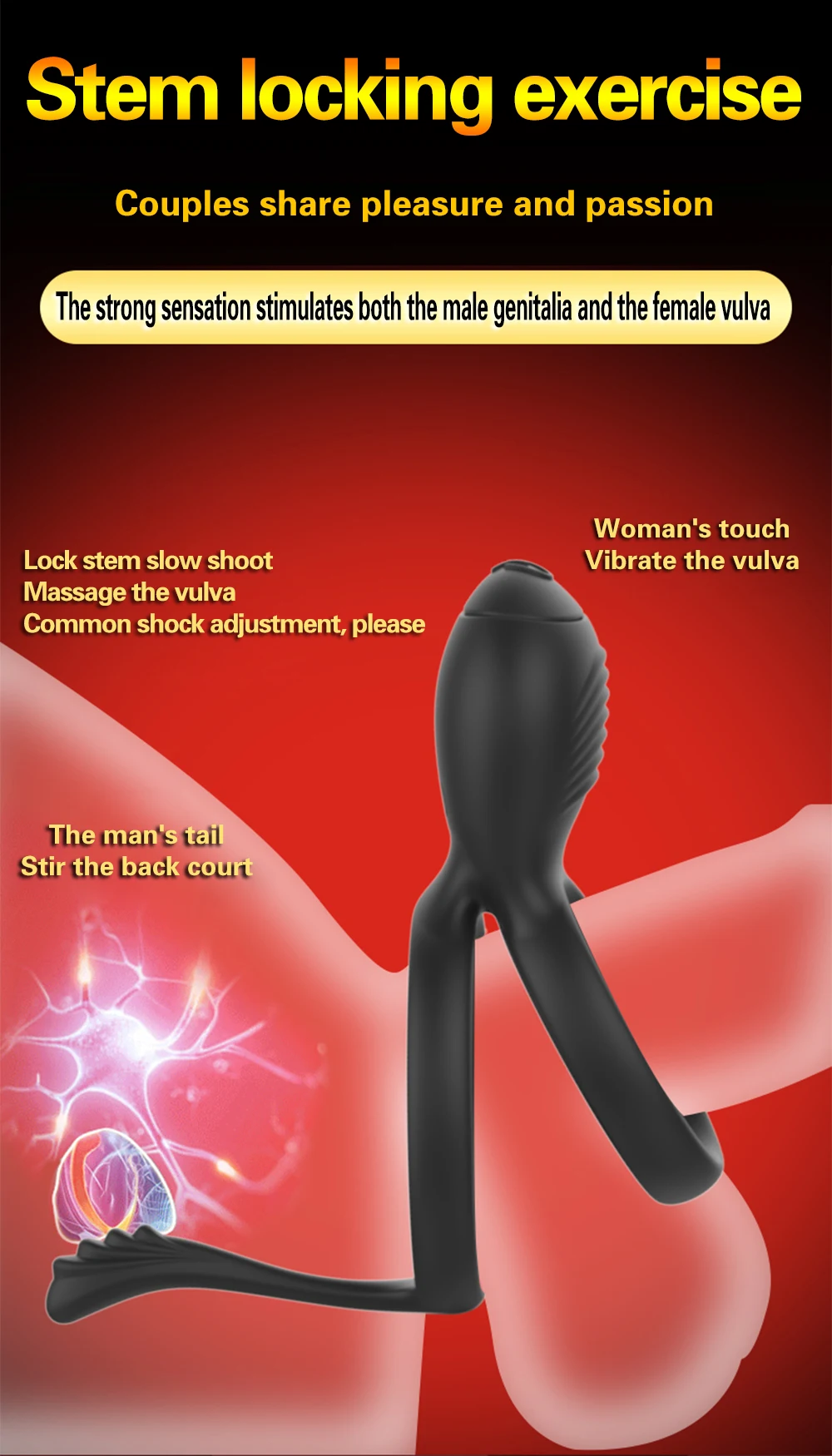 Male Vibrator Double Penis Ring Delay Ejaculation Cock Ring Vaginal Clitoral Stimulator Masturabtor Sex Toy for Men Couples Male Vibrator Double Penis Ring Delay Ejaculation Cock Ring Vaginal Clitoral Stimulator Masturabtor Sex Toy for Men Couples