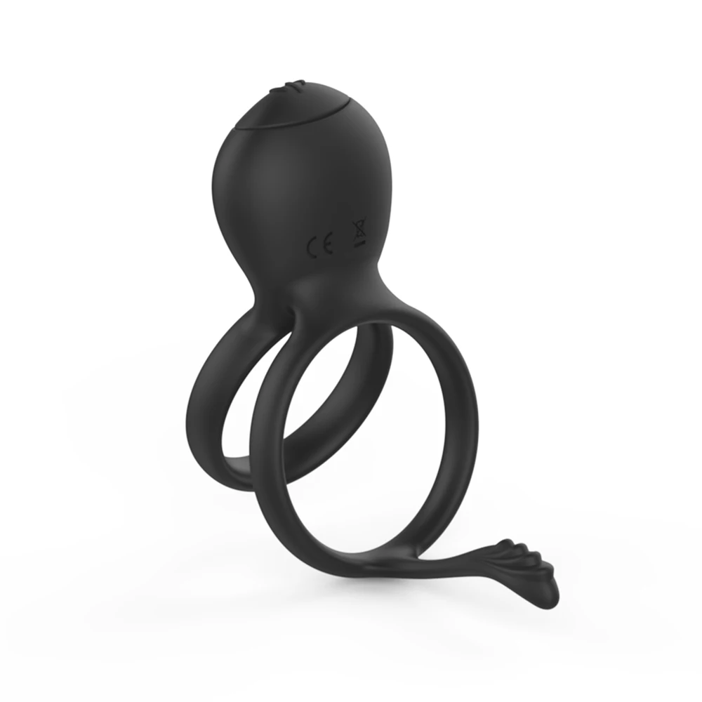 Male Vibrator Double Penis Ring Delay Ejaculation Cock Ring Vaginal Clitoral Stimulator Masturabtor Sex Toy for Men Couples Male Vibrator Double Penis Ring Delay Ejaculation Cock Ring Vaginal Clitoral Stimulator Masturabtor Sex Toy for Men Couples