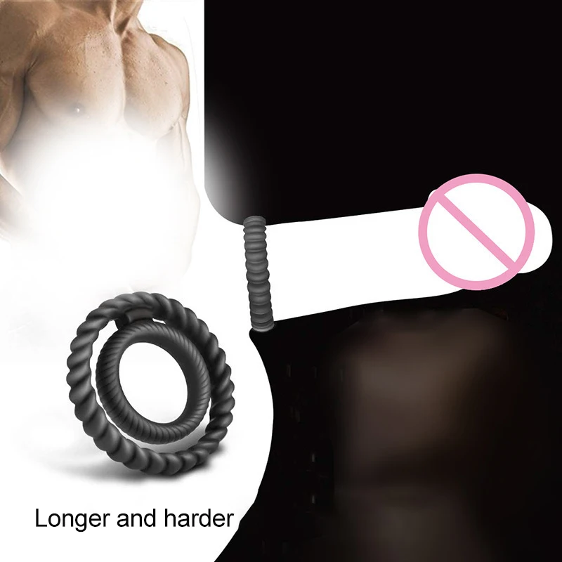 Penis Ring Silicone Semen Lock Ring Delay Ejaculation High Elasticity Time Lasting Cock Ring Sex Toys For Men Couples Adult 18+