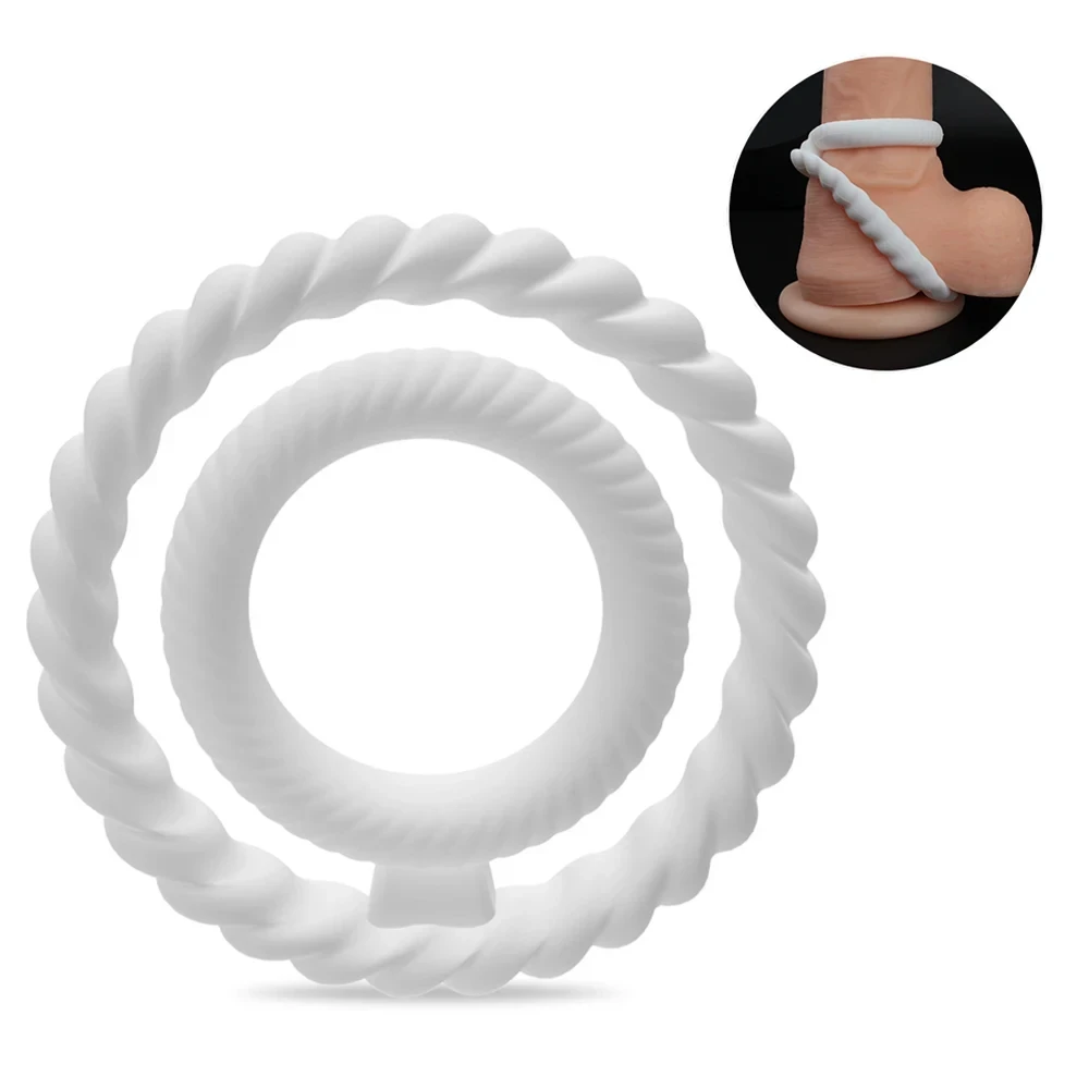 Penis Ring Silicone Semen Lock Ring Delay Ejaculation High Elasticity Time Lasting Cock Ring Sex Toys For Men Couples Adult 18+