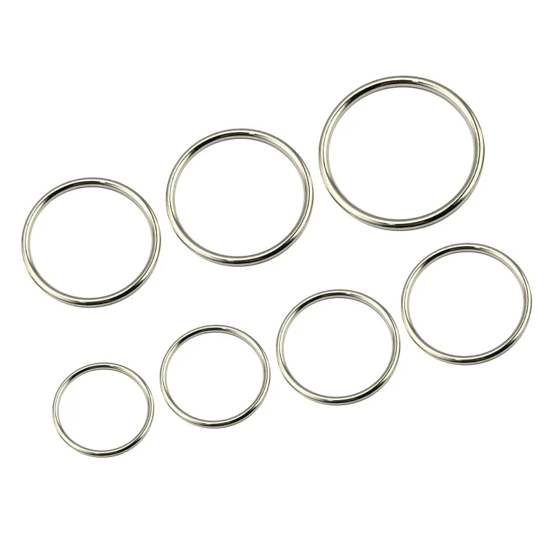 Stainless Steel Penis Ring Sex Toys for Men Round Cock Rings Sex Metal Penis Ring Casing Bound Scrotum Cock Ring Sex Toy for Men