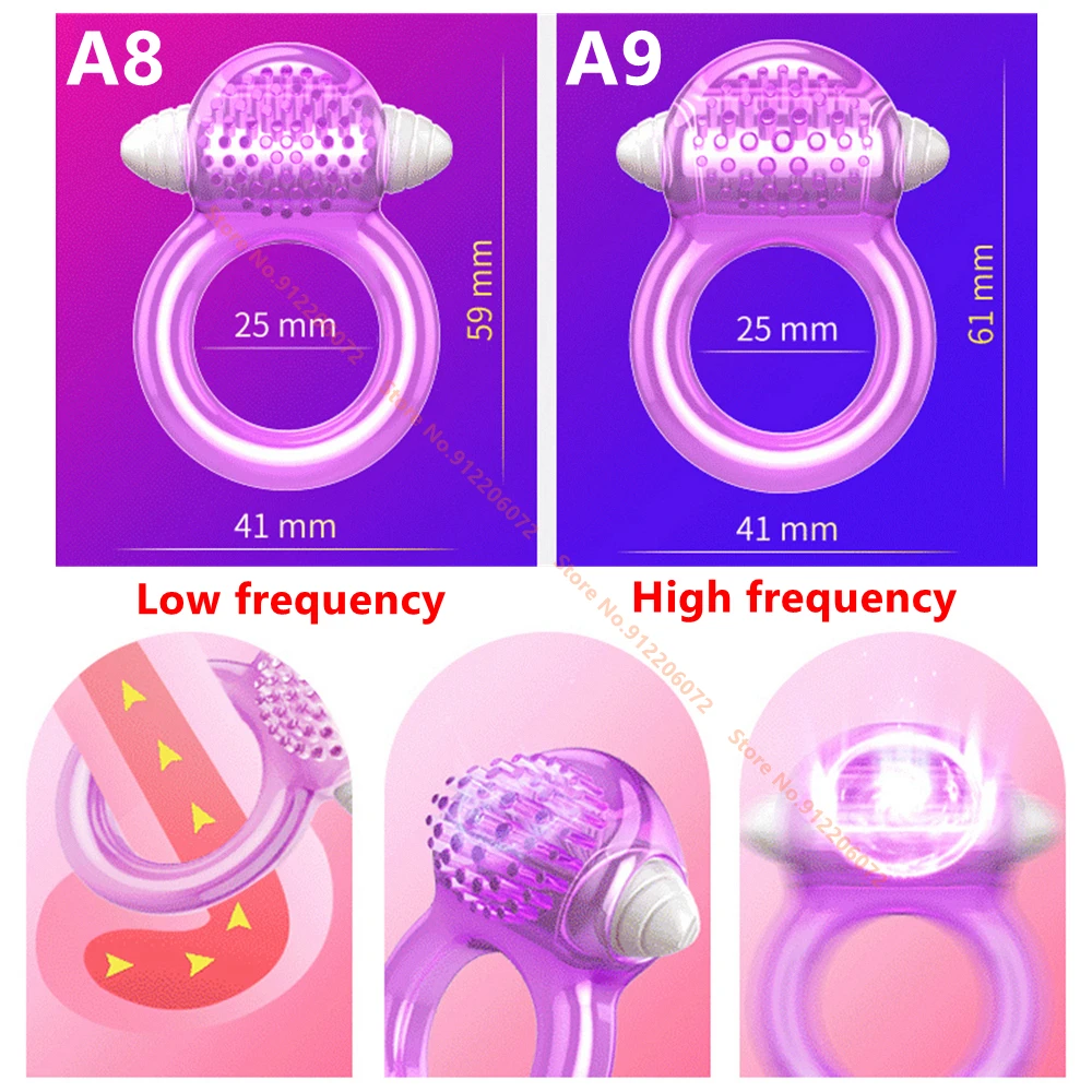 Double Vibrating Cock Ring Vibrator Male Time Delay Dual Ring Penis Sex Toys For Men Prolonging Climax Erotic Adult Sex Products Double Vibrating Cock Ring Vibrator Male Time Delay Dual Ring Penis Sex Toys For Men Prolonging Climax Erotic Adult Sex Products
