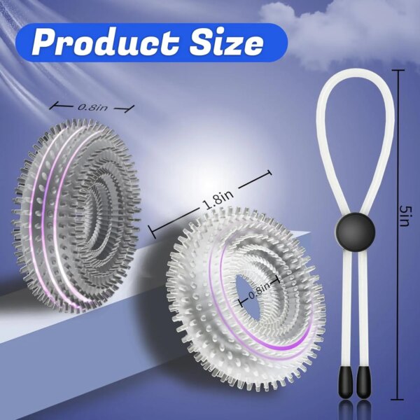 3PCS/Set Soft Cock Rings Penis Lasting Erection Male Penis Ring Rope Delay Ejaculation Scrotum Restraint Adult Sex Toys For Men