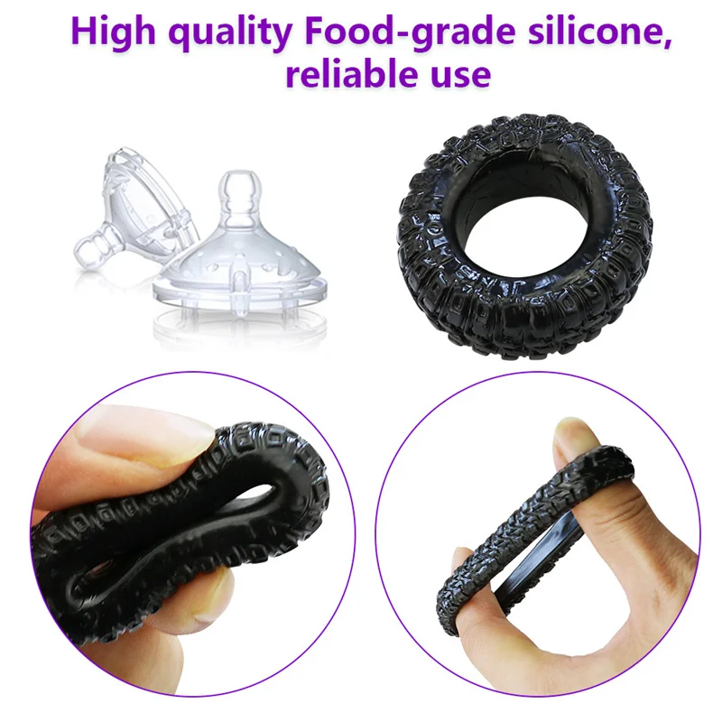 2 PCS/Set Soft Cock Rings Penis Lasting Erection Male Delay Ejaculation Scrotum Restraint Adult Sex Toys For Men TPE Reusable 2 PCS/Set Soft Cock Rings Penis Lasting Erection Male Delay Ejaculation Scrotum Restraint Adult Sex Toys For Men TPE Reusable