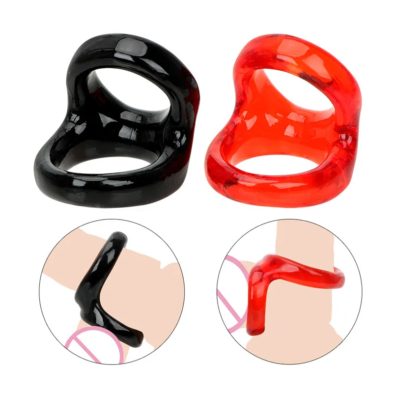 Soft TPE Cock Rings Sex Toys for Men Delay Ejaculation Penis Lasting Erection Scrotum Testis Restraints Adult Games Products Soft TPE Cock Rings Sex Toys for Men Delay Ejaculation Penis Lasting Erection Scrotum Testis Restraints Adult Games Products