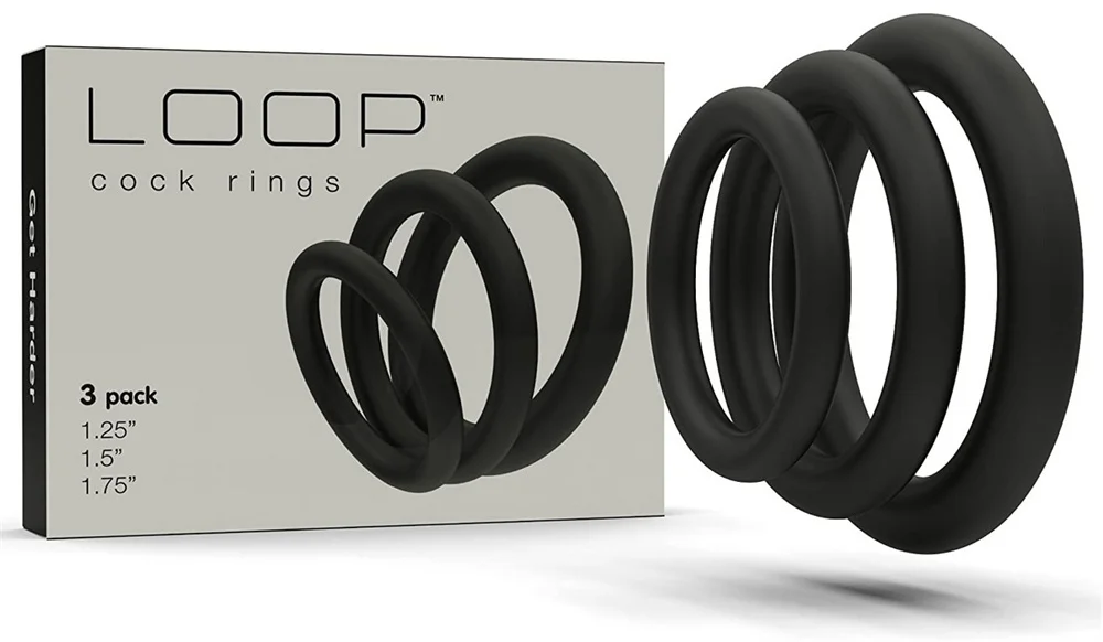 Sex Supplies Multiple Size Options Comfortable To Wear Triple Ring Fun Silicone Ring Silicone Locking Ring Delay Natural Touch