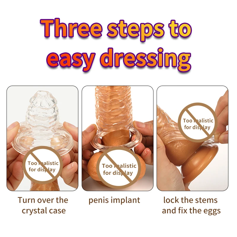 Sexy Toys Newest Reusable Penis Sleeve Cock Rings Delay Ejaculation Clit Stimulation Penis Enlargemt Nozzle For Men