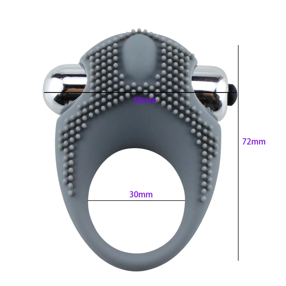 Penis Vibrating Ring Delay Ejaculation Bullet Vibrator Clitoris Massager Adult Sex Toys for Men Male Cock Silicone Rings Penis Vibrating Ring Delay Ejaculation Bullet Vibrator Clitoris Massager Adult Sex Toys for Men Male Cock Silicone Rings