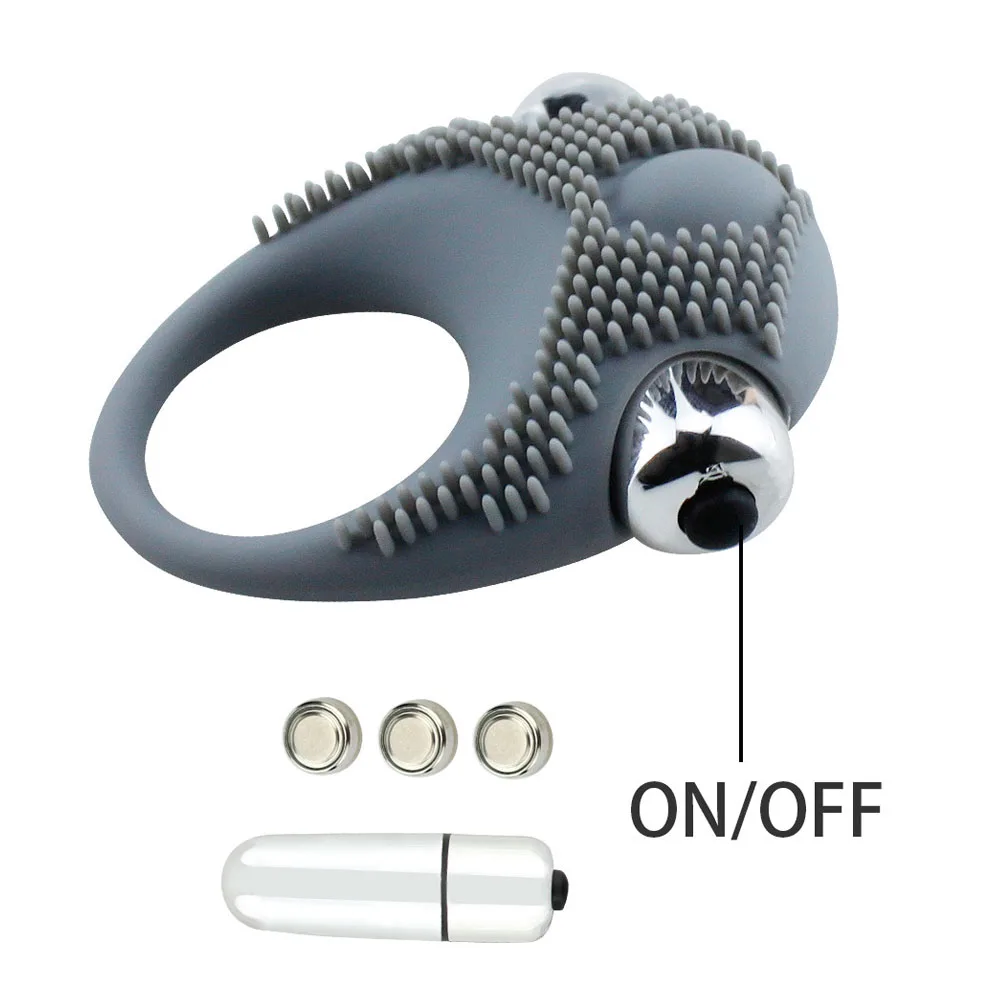 Penis Vibrating Ring Delay Ejaculation Bullet Vibrator Clitoris Massager Adult Sex Toys for Men Male Cock Silicone Rings Penis Vibrating Ring Delay Ejaculation Bullet Vibrator Clitoris Massager Adult Sex Toys for Men Male Cock Silicone Rings