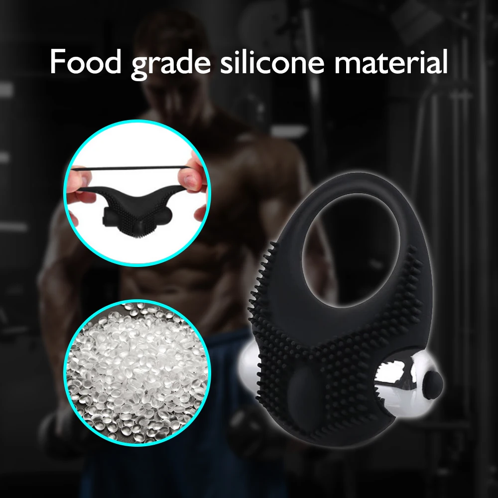Penis Vibrating Ring Delay Ejaculation Bullet Vibrator Clitoris Massager Adult Sex Toys for Men Male Cock Silicone Rings Penis Vibrating Ring Delay Ejaculation Bullet Vibrator Clitoris Massager Adult Sex Toys for Men Male Cock Silicone Rings