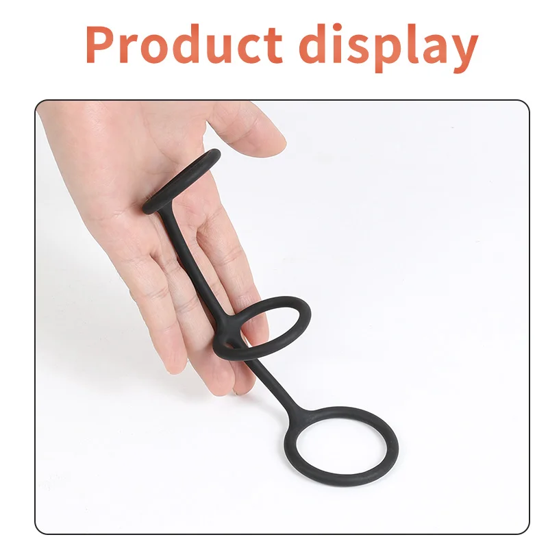 3in1Penis Rings More delay Penis Sleeve Penis Cock Rings Trainer Delay Ejaculation High Elasticity Time Lasting Sex Toys for Men