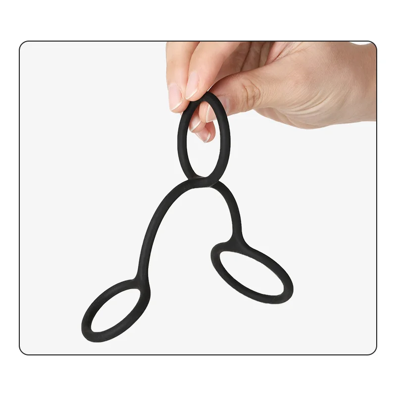 3in1Penis Rings More delay Penis Sleeve Penis Cock Rings Trainer Delay Ejaculation High Elasticity Time Lasting Sex Toys for Men