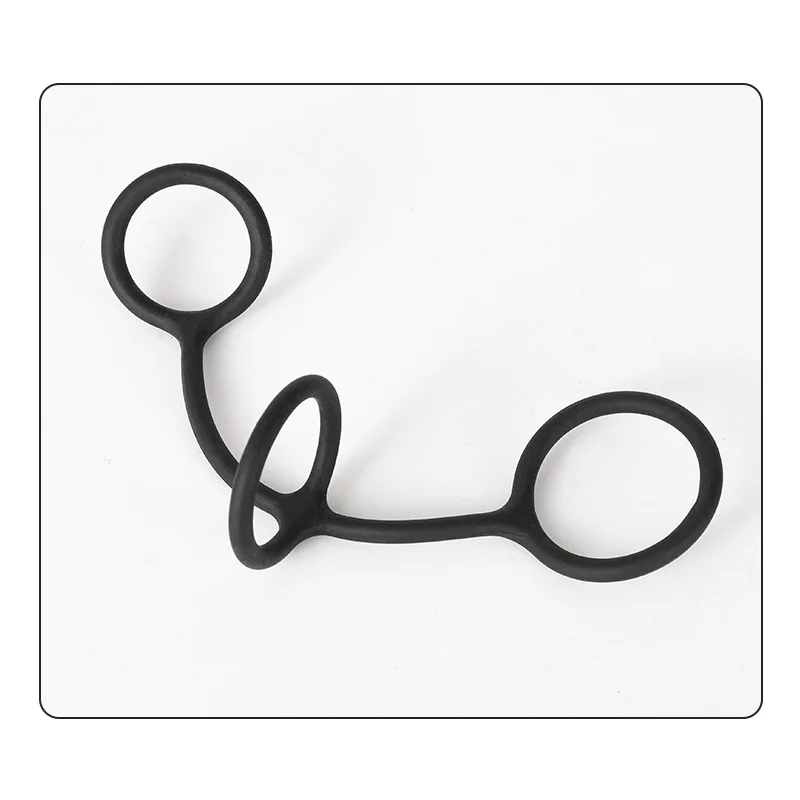 3in1Penis Rings More delay Penis Sleeve Penis Cock Rings Trainer Delay Ejaculation High Elasticity Time Lasting Sex Toys for Men