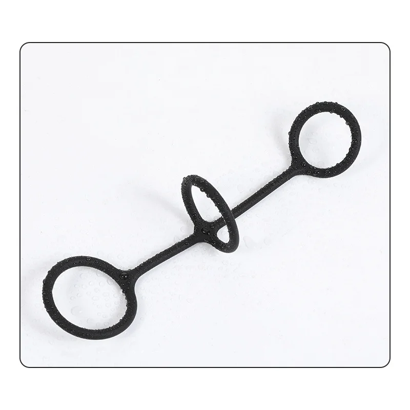 3in1Penis Rings More delay Penis Sleeve Penis Cock Rings Trainer Delay Ejaculation High Elasticity Time Lasting Sex Toys for Men