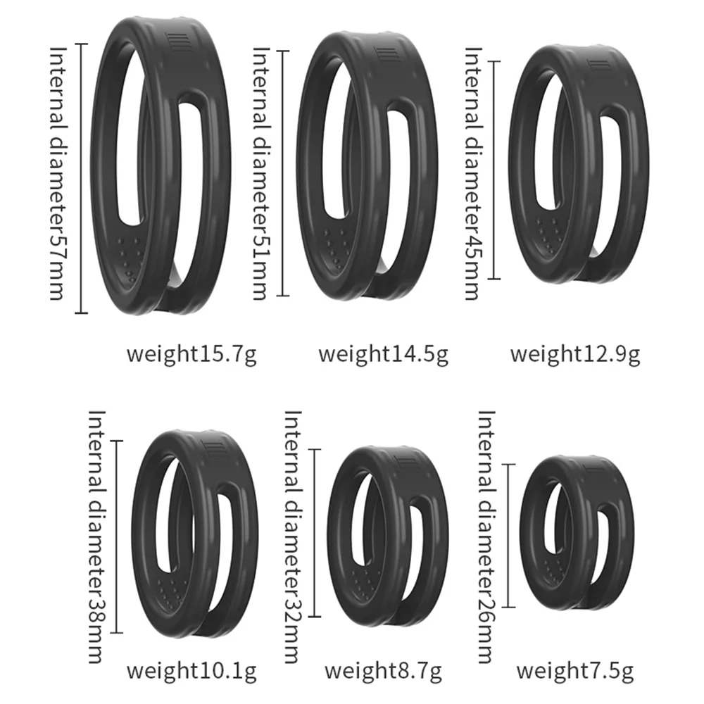 Cock Penis Ring Silicone Male Delay Ejaculation Stronger Erection Ring Dick Enlarger Adults Sex Toys For Men Gay Couple Sex Shop