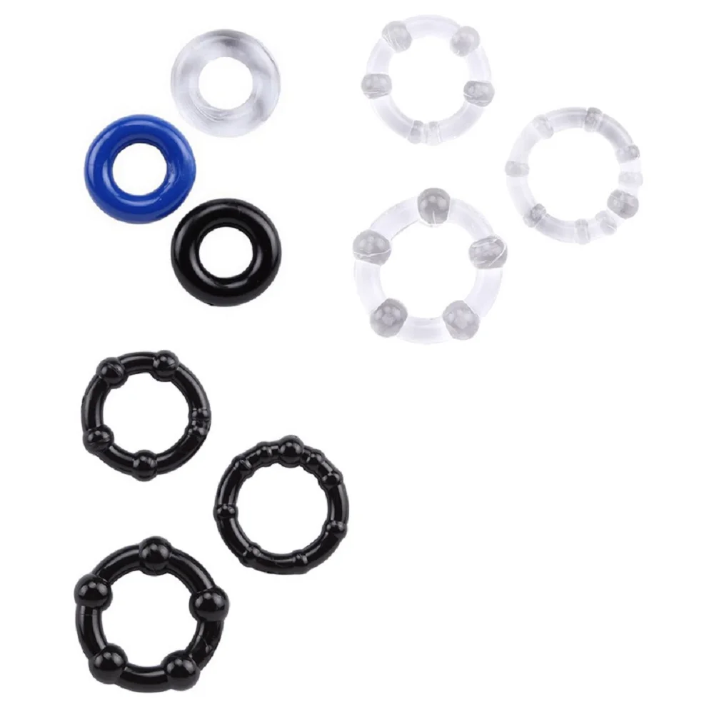 3Pcs Cock Ring Penis Delay Ejaculation Ring Lock Ring Men Dick Masturbator Adult Sex Toys Male Cock Erection Enlargement Product