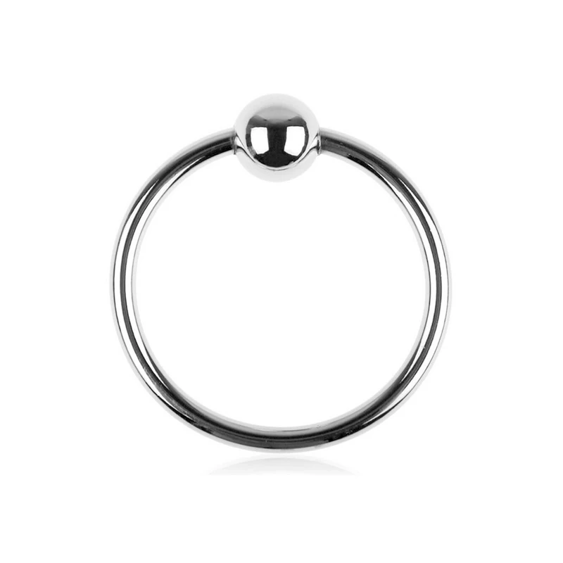 Metal Penis Jewelry Dick Plug Jewel Iron Cock Ball Ring Steel Cock Ring Bead Metal Penis Ring For Men Delayed Ejaculation 18+