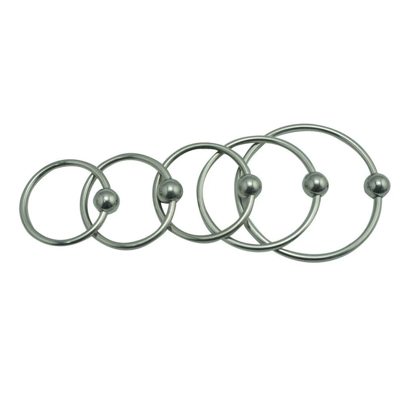 Metal Penis Jewelry Dick Plug Jewel Iron Cock Ball Ring Steel Cock Ring Bead Metal Penis Ring For Men Delayed Ejaculation 18+