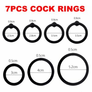 3/4 Penis Rings Cock Rings Penis Sleeve Penis Trainer Delay Ejaculation High Elasticity Time Lasting Sex Toys for Men