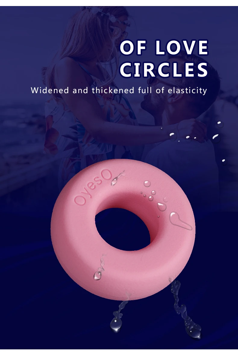 Silicone Penis Ring Male Delayed Ejaculation Stretchable Lock Sperm Cock Ring Reusable Stretcher Strong Semen Lock Men Sex Toy