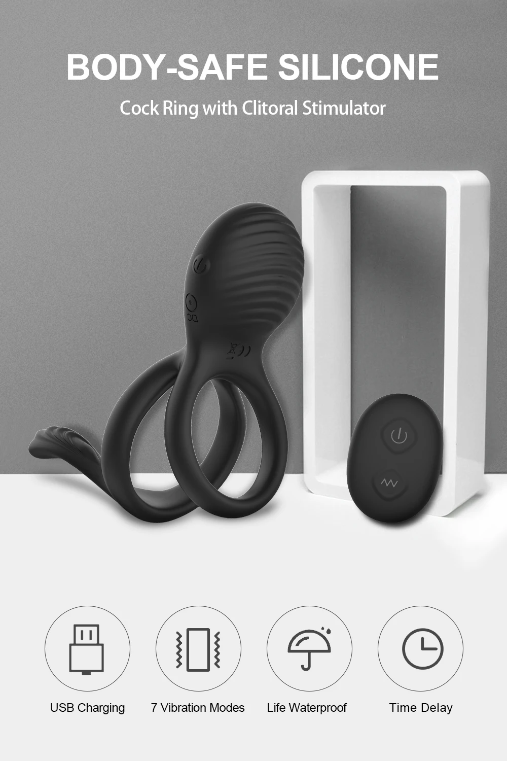 Wireless Remote Control Cockring Vibrator Clitoris Stimulation Sleeve for Penis Ring Sex Toys for Men Male Chastity Cock Rings Wireless Remote Control Cockring Vibrator Clitoris Stimulation Sleeve for Penis Ring Sex Toys for Men Male Chastity Cock Rings