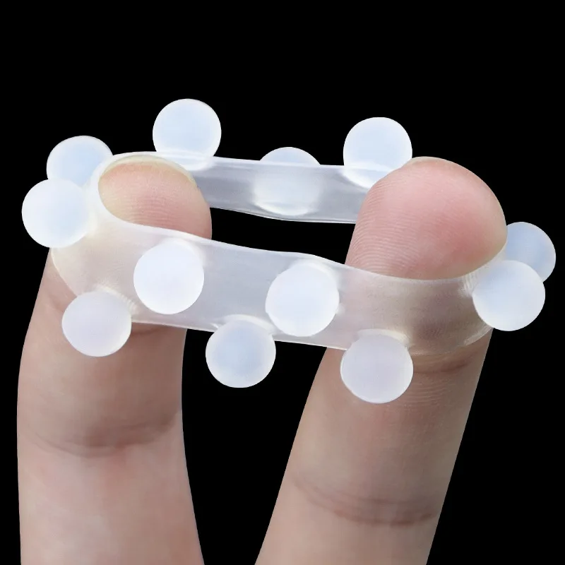 Silicone Penis Ring Beads Clitoris Stimulate Foreskin Correction Cock Rings Delay Ejaculation G-spot Massage Sex Toys for Men