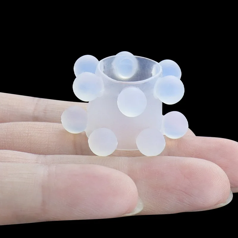 Silicone Penis Ring Beads Clitoris Stimulate Foreskin Correction Cock Rings Delay Ejaculation G-spot Massage Sex Toys for Men